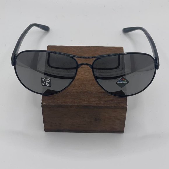 Oakley Feedback OO4079-34 Polished Black Frame, Prizm Black Polarized - Picture 1 of 6